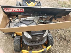 lot 2 image: Craftsman Lawnmower Snow Plow
