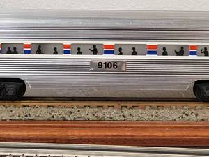 lot 106 image: Lionel Amtrak #9106 Observation Car