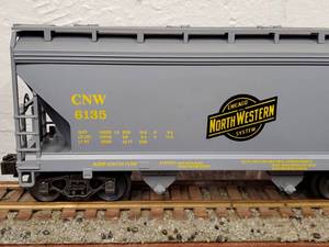 lot 126 image: Lionel Chicago North Western #6135 two Bay ACF Hopper Car
