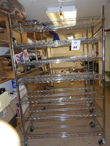 7 Tier Wire Shelving on Casters