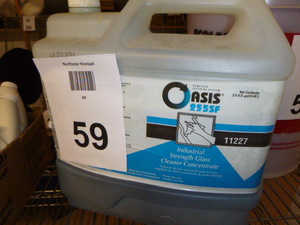 Bottle of Oasis Industrial Strength Glass Cleaner