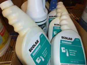 Ecolab Stain Blaster and CBC Bowl Cleaner