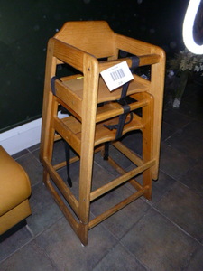 2 Wood High Chairs