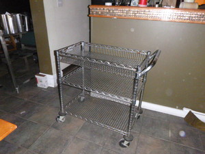 Wire Cart on Casters