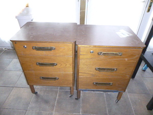 2 Cabinets on Casters