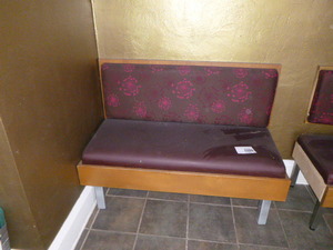 Waiting Area Bench with Back