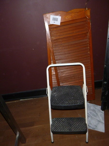 Swing Saloon Doors with Step Stool
