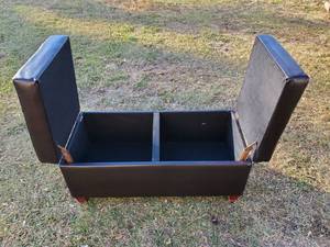 Leather Upholstered Bench  Nice Storage