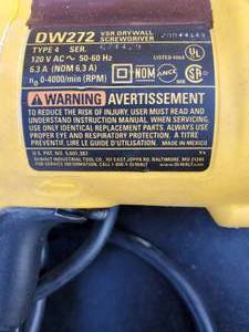 DeWalt Sheetrock Gun (DW272)