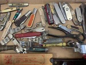 lot 14 image: Lot of Knives, Bottle Openers & Misc.