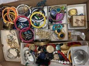 lot 29 image: Large Flat of Jewelry