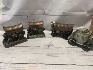 lot 42 image: Lot of 4 Wagon Banks