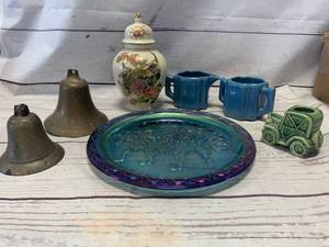 lot 59 image: Antique Bells, Pottery, Vintage Plate