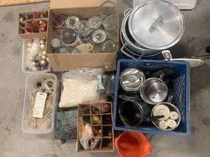lot 70 image: Candle Making Supplies Dyes, Scents, Wicks, and More