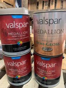 lot 77 image: New Valspar 3 Gallons Tint Base & 1 Gallon Pastel Base