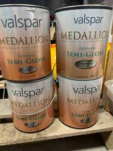 lot 78 image: New Valspar 4 Gallons Semi Gloss Tint Base 4302