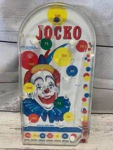 lot 83 image: 1960s Vintage Wolverine Toy Jocko Clown Pinball Game