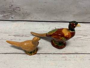 lot 111 image: Rosemeade Pheasant  Hen Salt & Pepper Shakers (no chips)