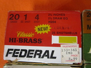 20 ga. Shotgun Shells