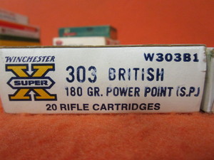 Bullets  303 British,  30-06,  243,  38-55