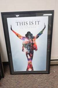 lot 1 image: This Is It Michael Jackson Poster