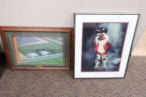 lot 10 image: 2 Radio Pictures - KYCK Mascot & Aerial View of Studio