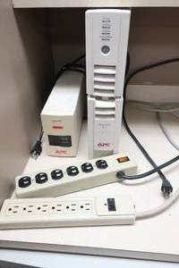 lot 16 image: 2 APC UPSs  Power Strips