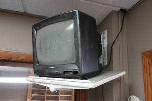 lot 74 image: Monitor and Elbow BracketShelf