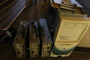 lot 131 image: 3 Marti Remote Pickup Transmitters & Parts Computer