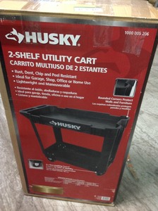 lot 114 image: HUSKY 2-SHELF UTILITY CART in good condition