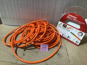 lot 8 image: 38 in. x 100 ft. PVC Air Hose by Husky in good condition