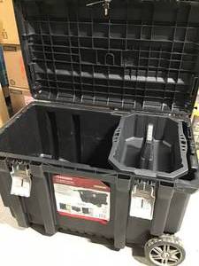 lot 19 image: 37 in. Rolling Tool Box Utility Cart Black by Husky in good condition