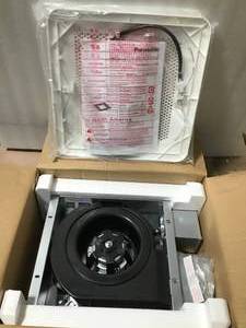 lot 42 image: WhisperThin Pick-A-Flow 80 or 100 CFM Exhaust Fan with LED Light Low Profile Ceiling or Wall and 4 in. Oval Duct Adapter in good condition