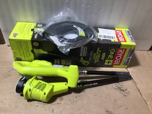 lot 59 image: 18-Volt ONE Lithium-Ion Cordless String Trimmer (Tool-Only) by RYOBII in good condition