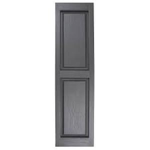 lot 58 image: Alpha 2-Pack 14.5-in W x 58.5-in H Blue Raised Panel Vinyl Exterior Shutters in good condition