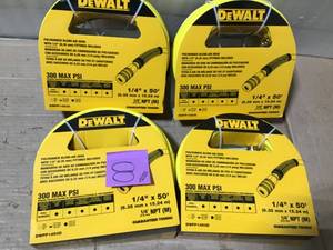 50 ft. x 14 in. Air Hose by DEWALT in good condition