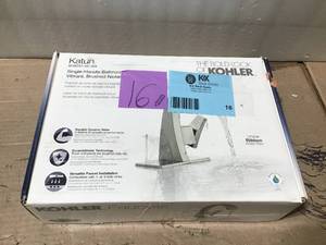 Katun Single Hole 1-Handle Bathroom Faucet in Vibrant Brushed Nickel by KOHLER in good condition