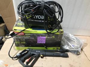 1,600 PSI 1.2 GPM Electric Pressure Washer by RYOBI in good condition