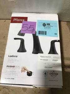 Ladera 8 in. Widespread 2-Handle Bathroom Faucet in Matte Black by Pfister in good condition