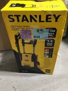Stanley SHP2150 Electric Pressure Washer with Spray Gun, Medium, Yellow in good condition