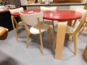 Kids Craft Table, 4 Chairs - 58 x 29
