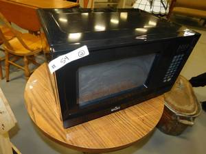 Small Table with Rival Microwave