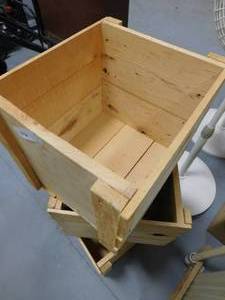 3 - Wood Storage Boxes
