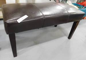 Dark Brown Bench - 36 x 16.5 x 17.5(h)