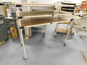 Rolling Storage Cart wPower Supply - 77(w) x 54(h) x 24(d)