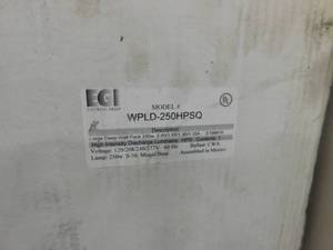 4 - New Lights, 2 - 250 watts,