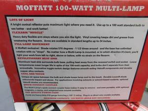 2 - Moffatt Inc. 100 watt Lamps - Model # 95043