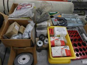 Table Lot of Hardware