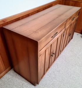 lot 2 image: Vintage Wood Buffet