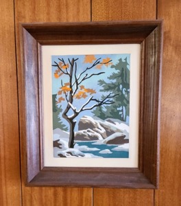 lot 8 image: Trio Of Framed Vintage Paintings